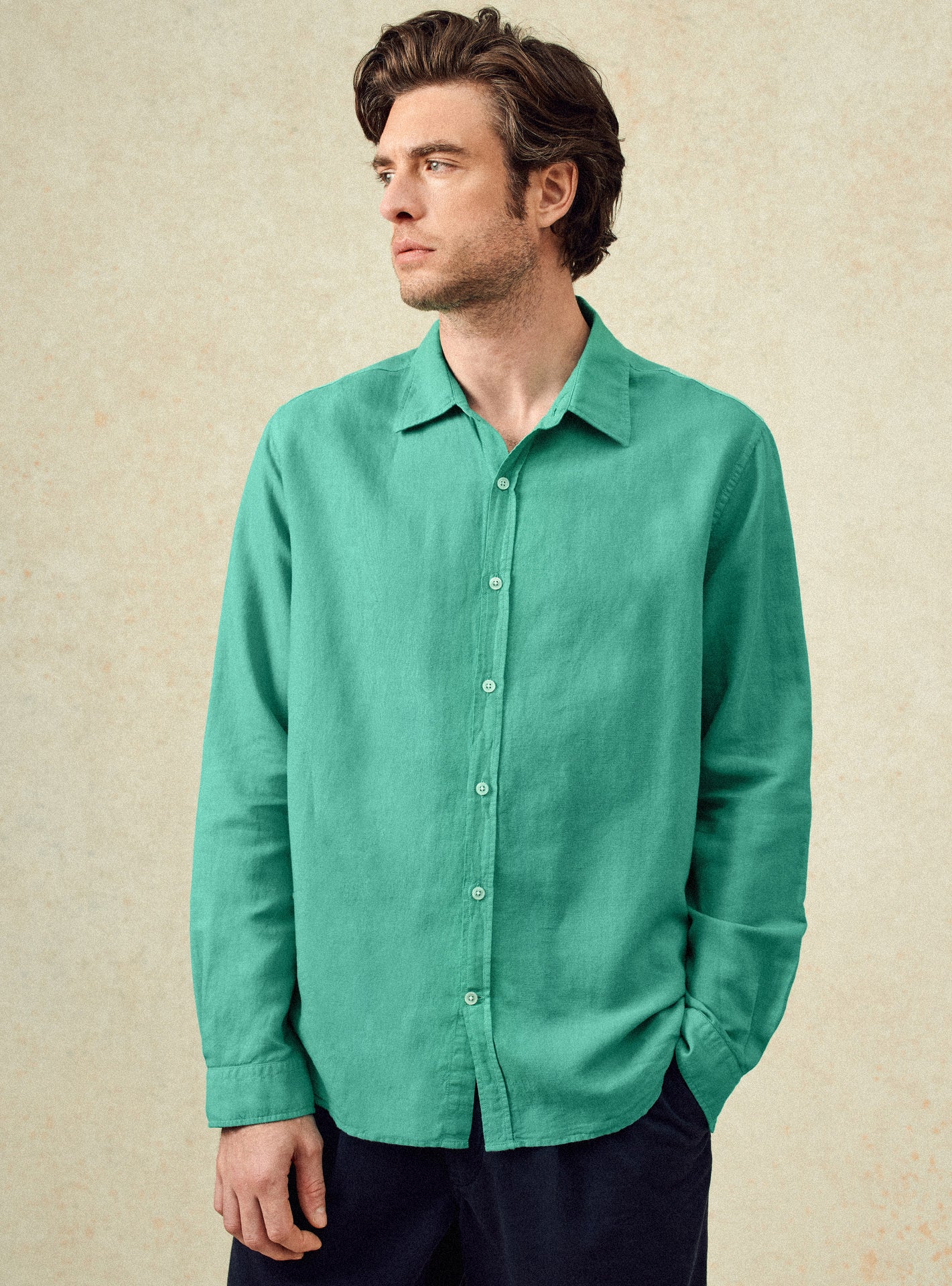 Chemises vertes homme